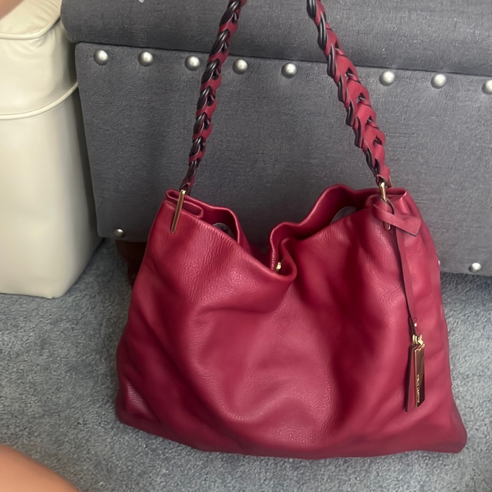 Vince camuto burgundy purse